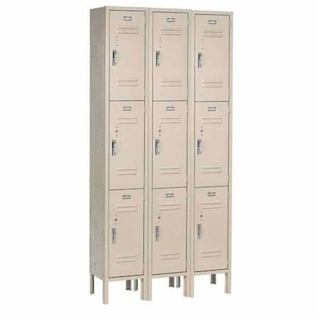 Global Industrial 36 in W, 15 D, 78 in H, Tan 238231TN